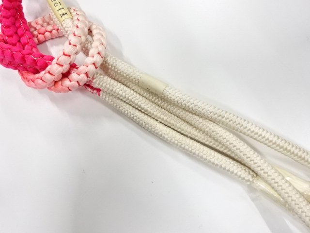 JAPANESE KIMONO / UNUSED HAND-TIED OBIJIME